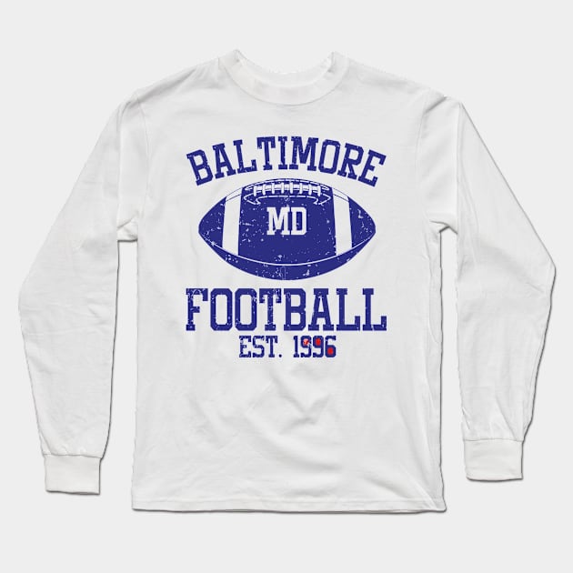 Baltimore Football Fan Gift Present Idea Long Sleeve T-Shirt by Bestseller